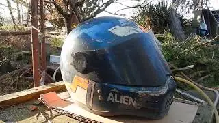 Mon premier casque intégral. Le Alien 2 de chez Driver.
