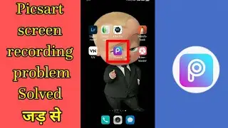 How to solve picsart black screen problem||Fix picsart screen recording problem