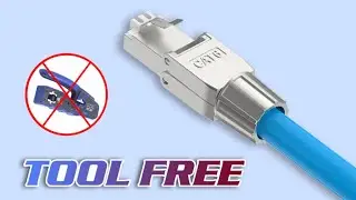 How to install RJ45 Cat6 Tool Free Reusable Connector | VCELINK Cat6 Toolless Network Connector