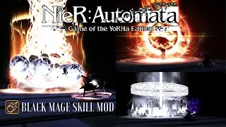 FFXIV - [BLM] Nier Automata BLACK MAGE Ability VFX MOD
