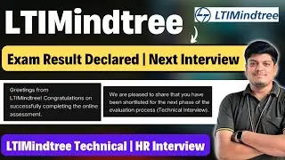 🔥LTIMindtree Exam Result Declared | Next Technical Interview | LTIMindtree Interview Experience