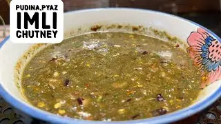 Series “20”Mint-Tamarind Chutney / Pudina-Imli Chutney-Pakora Chutney-Dipping sauce for fried snacks