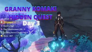 Granny Komaki Hidden Quest: Day 3 | Genshin Impact