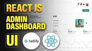 Buld and Deploy Admin Dashboard UI ReactJs  | Admin Panel with ReactJs