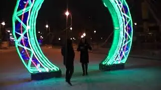 Тюмень предновогодняя  И веселые покатушки на горках #13