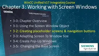 WinCC Unified V17 # 5:  Build Screens and Runtime Navigation! 🧭Learn SCADA Programming 
