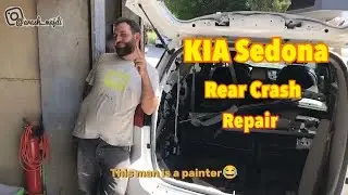 KIA Sedona rear crash repair 