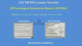 Tech Note 153 - ESP32 METAR (METeorological Aerodrome Reports) Decoder