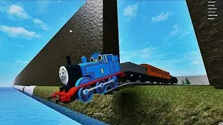 The World Of Thomas Walk with Thomas with a bunch of wagons Thomas and Friends Roblox 2