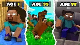 Surviving 99 Years As HEROBRINE In Minecraft!