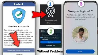 How to Enable Two factor authentication Facebook connection lost problem 2024 | FB 2FA Login 2024