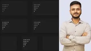 5 Java Pattern Programs: Mastering Nested Loops (Left Aligned Inverted Right-Angled Triangle)