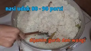 nasi uduk 8 kg beras untuk 80 - 90 porsi, dijamin gurih dan wangi