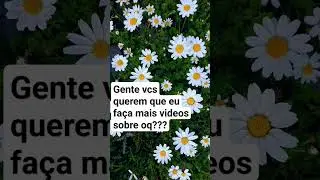 gente vcs querem que eu faça mais vídeos sobre oq???