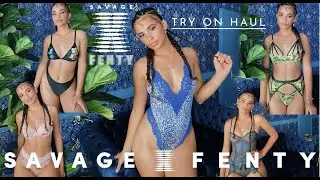TRYING ON LINGERIE FROM THE SAVAGE X FENTY FASHION SHOW