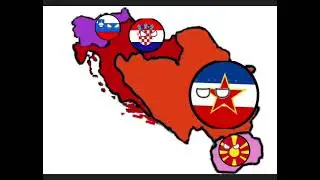 Развал Югославии Countryballs