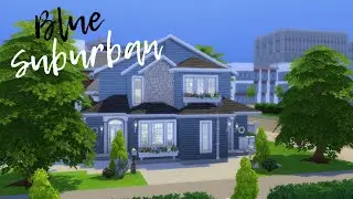 BLUE ARTIST DUPLEX // Sims 4: Speed Build (NO CC)