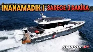 Speed ​​Test with Axopar 37 in the Istanbul Strait! From Göksu to Bebek in 3 Minutes.