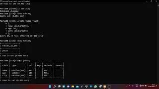 create database , table and insert data into table step by step @Tech World