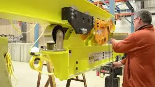 Bridge Crane Run Out Beam Hang Geared