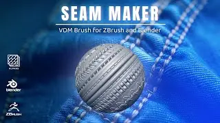 Seam Maker - Sewn Seam Finishes VDM Brush for ZBrush 2022