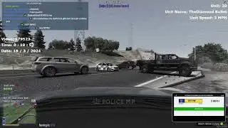 Armed Pursuit In The POV Of FSD | PoliceMP | Unedited