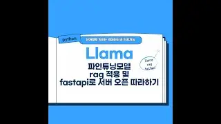 llama rag활용 기본 프로세스 따라하기 및 fastapi 적용