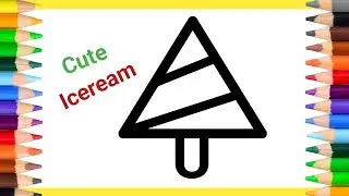 Draw a Cute Icecream step by step for beginners/
