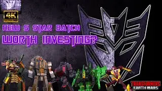 New 5 Star Batch- Worth Investing?- Transformers Earth Wars- TFEW 4K UHD #tfew #transformers