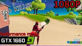 GTX 1660 Super Fortnite Season 5 l Arena performance mode 1080p (FPS BOOST!)
