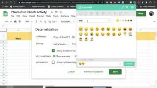 Get to Know You Activity - Create a Dropdown Emoji Question in Google Sheets