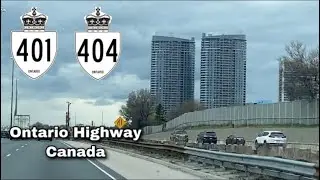 Ontario Highway 401 and 404 Toronto Canada