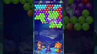 Bubble Dino Prehistoric gameplay portrait 30 seconds #games #dinosaurshooter #gaming
