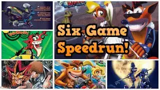 I Speedran Six Different Games in a Row [6000 Twitch Follower Special]