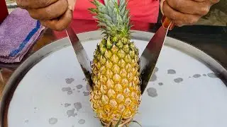 Pineapple Ice Cream Roll Street Food |#icecream