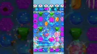 BLUE CANDY 💙 | Candy Crush Saga 🤩 | Striped Wrapped Candy 🍬 | Color Booms 💥 | #short #shorts #earn