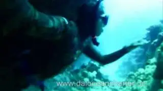 Apnée grotte de Gadji   13 m août 2010