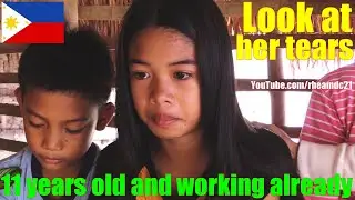This Beautiful 11 Year Old Girl Works at the Chicken Poultry House for a Living. Life of Filipinos