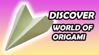 Discover how to fold a simple paper airplane using origami #origami