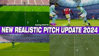PES 2017 NEW REALISTIC PITCH UPDATE 2024