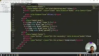 How to view your data using modal in Bootstrap. ✔️