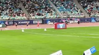 2025年厦門ダイヤモンドリーグ300mハードル(ワーホルム、豊田兼)