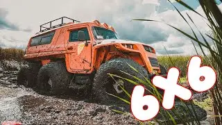 6x6 LITVINA против URSA, JEEP Grand Cherokee и заряженной Буханки. #6x6