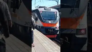 🇷🇺Прибытие поезда ЭП2Д-0125 "D3 Зеленоград-Крюково-Ипподром" на станцию "Выхино" МЦД-3 #мцд #ЦППК