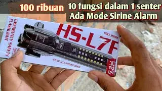 SENTER ZOOM MULTIFUNGSI 100 RIBUAN HS-L7F #senterpalingterang