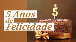 5 Anos de Felicidade!  (Mensagem de 5 Anos de Casamento)