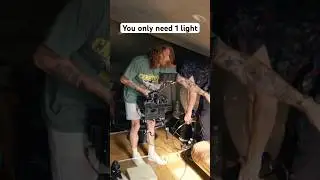Sometimes in a time crunch, one light is all you need, just use your environment to your advantage