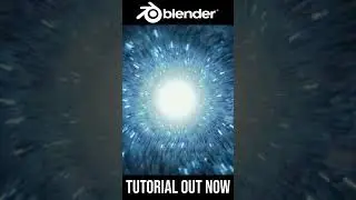 Epic Abstract Light Tunnel in Blender #shorts #blender