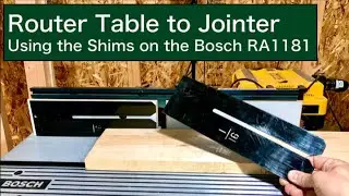 Router Table to Jointer | Using the Shims on the RA1181