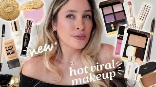 TESTING THE HOTTEST NEW FALL 2024 MAKEUP 🥰 GUCCI HIGHLIGHTERS, CHARLOTTE TILBURY, TOM FORD, YSL HAUL